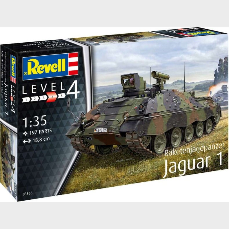Revell - Raketenjagdpanzer Jaguar 1 Tank - 1:35 - Level 4 - 03353