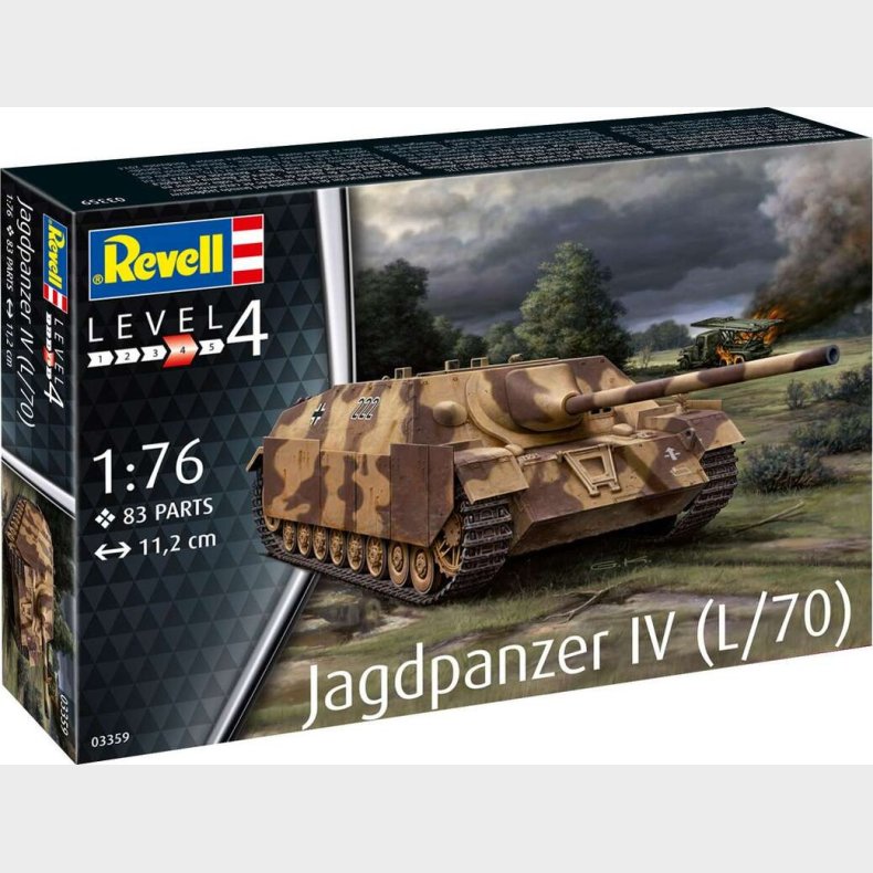 Revell - Jagdpanzer Iv L/70 Tank Byggest - 1:76 - Level 4 - 03359