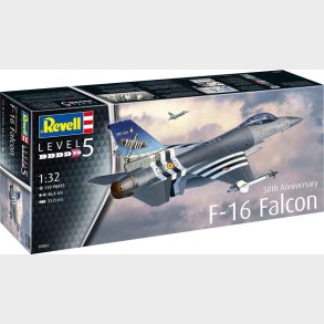 Revell - 50th Anniversary F-16 Falcon - 1:32 - Level 5 - 03802