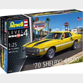 Revell - 70 Shelby Mustang Gt500 Byggest - 1:25 - Level 4 - 07729