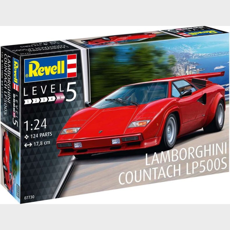 Revell - Lamborghini Countach Lp500s - 1:24 - Level 5 - 07730