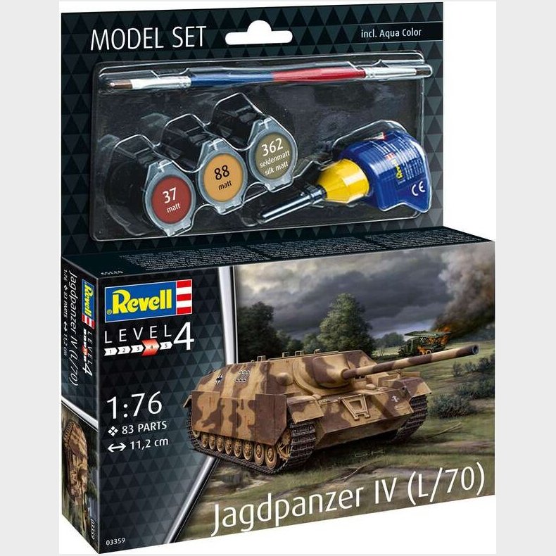 Revell - Jagdpanzer Iv L/70 Model Tank - 1:76 - Level 4 - 63359