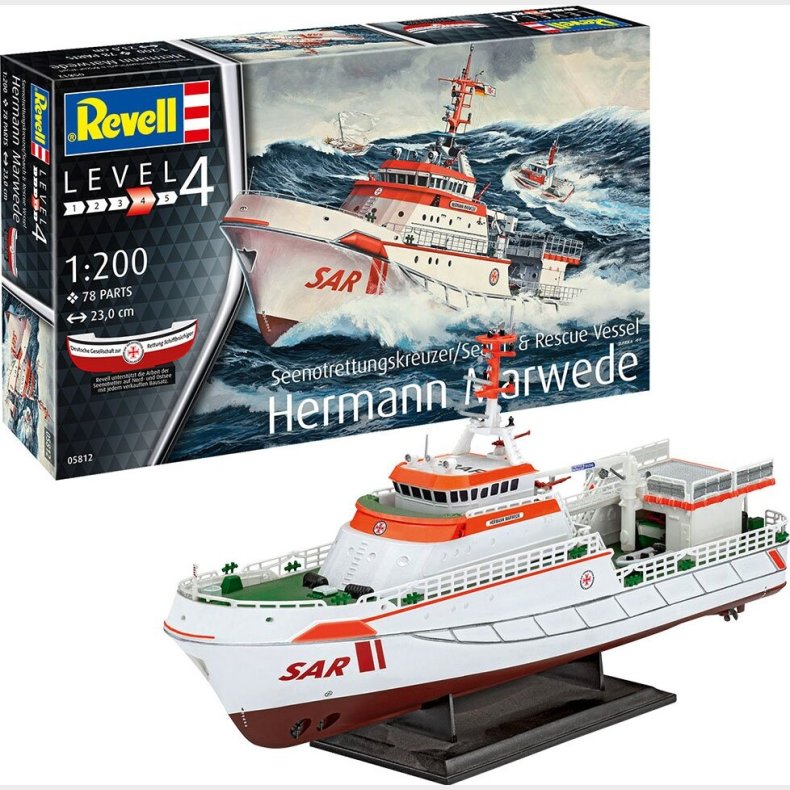 Revell - Hermann Marwede Modelskib - 1:200 - Level 4 - 65812