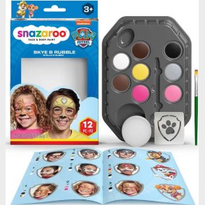 Snazaroo Ansigtsmaling St - Paw Patrol - Sky & Rubble - 12 Dele