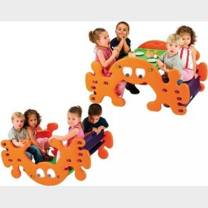 Udendrs 2-i-1 Picnicbord Og Vippe Til Brn - Til Haven