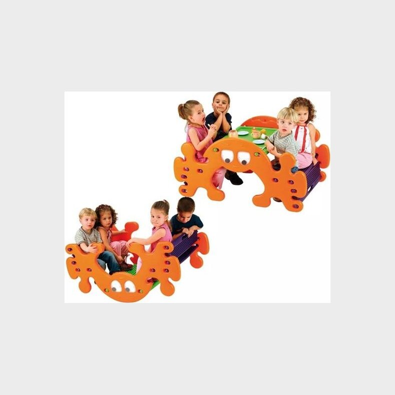 Udendrs 2-i-1 Picnicbord Og Vippe Til Brn - Til Haven