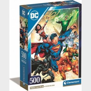 Clementoni Puslespil - Justice League - Dc Comics - 500 Brikker