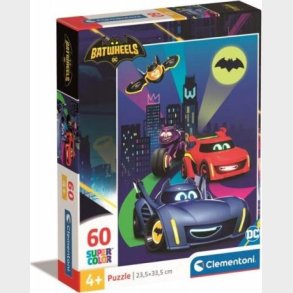 Clementoni Puslespil - Batwheels - Super Color - 60 Brikker
