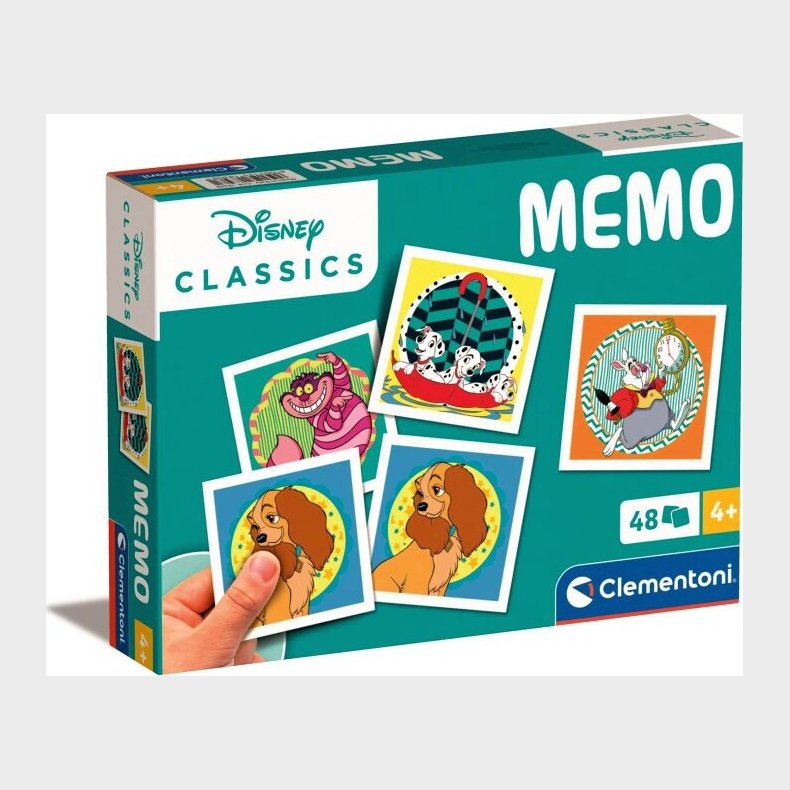 Clementoni Memo Pocket - Disney Classics Vendespil - 48 Kort