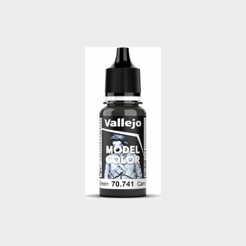 Vallejo - Model Color - Camouflage Black Green Mat - 18 Ml - 70741