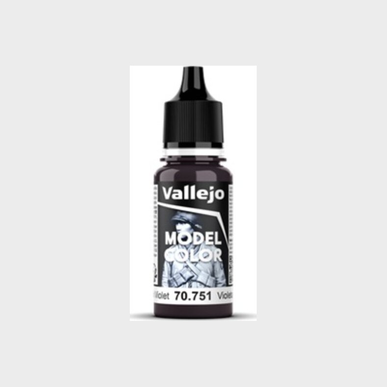 Vallejo - Model Color - Black Violet Mat - 18 Ml - 70751