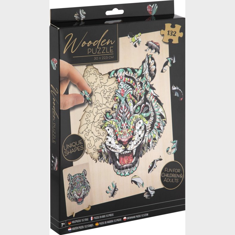 Tiger Puslespil I Tr - 132 Brikker - Grafix