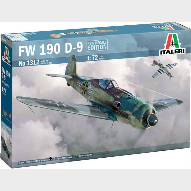 Italeri - Fw190 D-9 Fly Byggest - 1:72 - 1312s