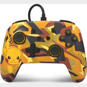 Powera Enhanced Wired Controller - Nintendo Switch - Camo Storm Pikachu