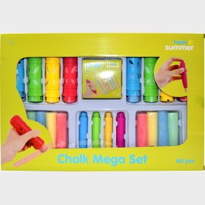 Gadekridt Legest - 40 Dele - Happy Summer