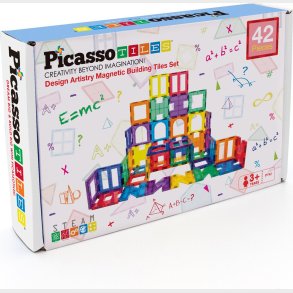 Picasso Tiles - Design Artistry Magnetisk Byggest - 42 Dele