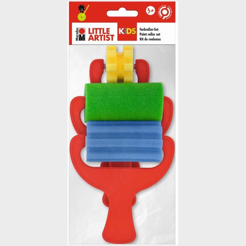 Marabu Kids Paint Roller Set, 3pcs Ass. - 0318000000011