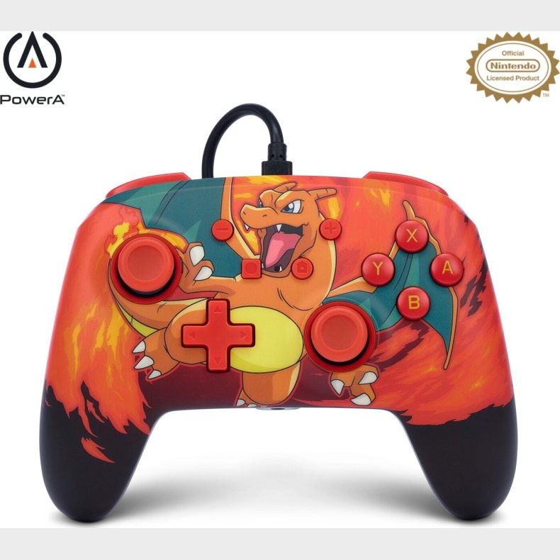 Powera Enhanced Wired Controller - Nintendo Switch - Charizard Vortex