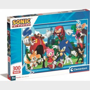 Sonic Puslespil - Super - Clementoni - 300 Brikker