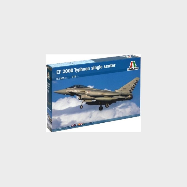 Italeri - Ef-2000 Typhoon Single Seater Byggest - 1:72 - 1355
