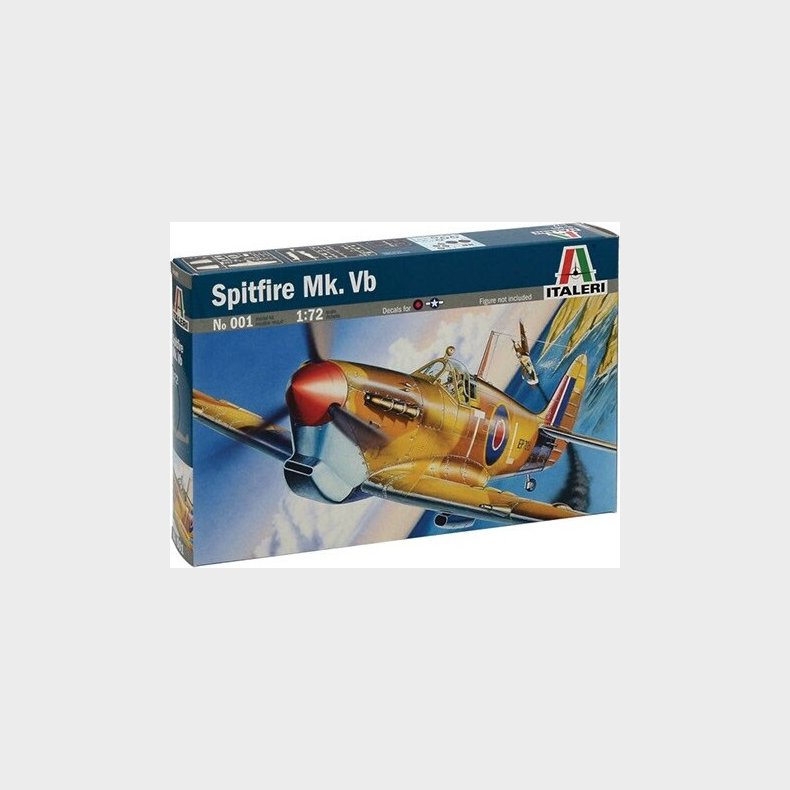 Italeri - Spitfire Mk.vb Fly Byggest - 1:72 - 0001s