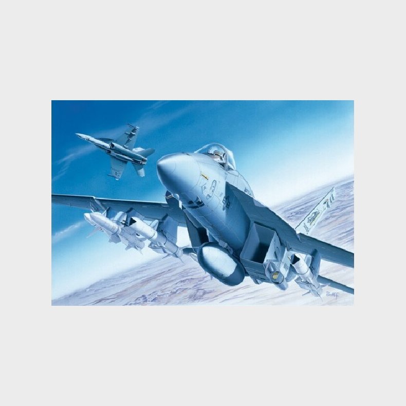 Italeri - F/a-18e Super Hornet Modelfly Byggest - 1:72 - 0083