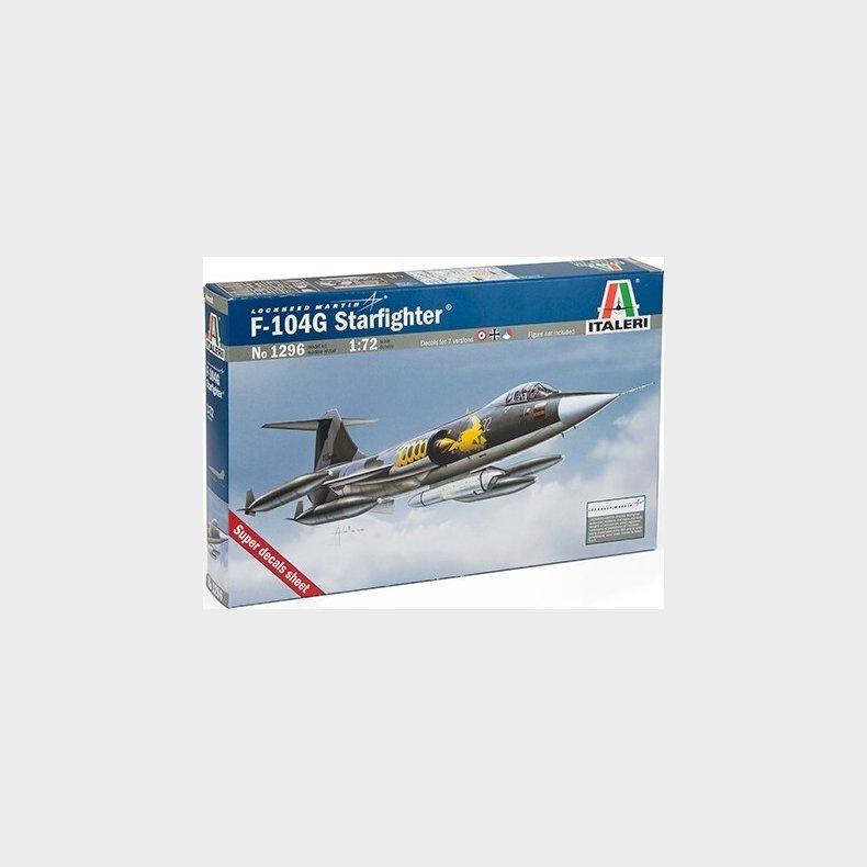 Italeri - F-104 G Starfighter Model Fly Byggest - 1:72 - 1296