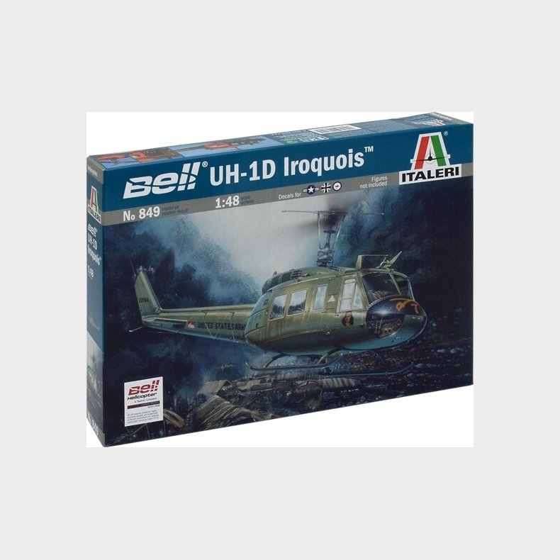 Italeri - Bell - Uh-1d Iroquis Slick Byggest - 1:48 - 0849s