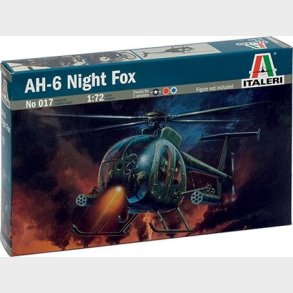Italeri - Ah-6 Night Fox Helikopter Byggest - 1:72 - 0017s