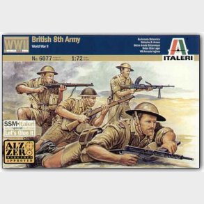 Italeri - Wwii - British 8th Army Byggest - 1:72 - 6077s