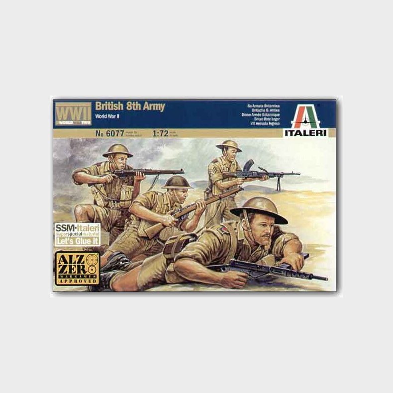 Italeri - Wwii - British 8th Army Byggest - 1:72 - 6077s