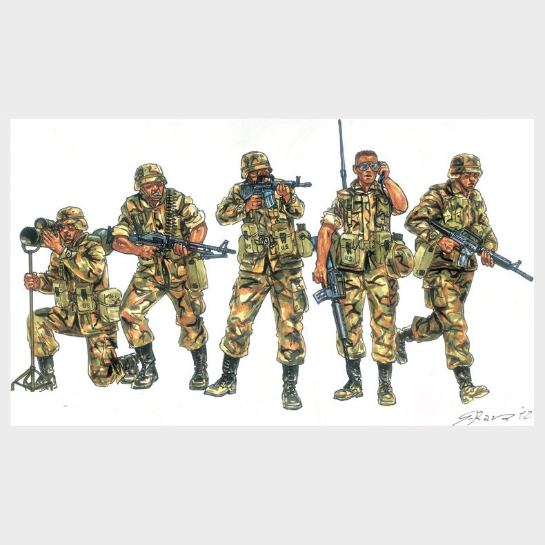 Italeri - U.s. American Infantry 90s Model Soldater - 1:72 - 6168