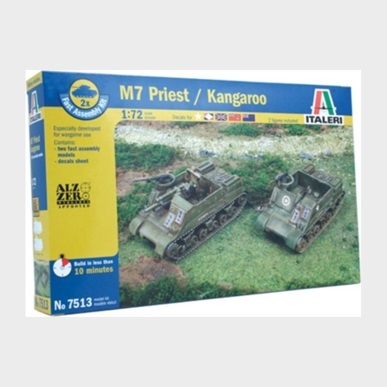 Italeri - M7 Priest Kangaroo 2 Fast Assembly Models - 1:72 - 7513s