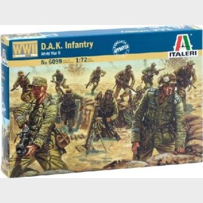 Italeri - Wwii - D.a.k. Infantry Byggest - 1:72 - 6099s
