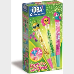 Clementoni - Idea - Create Your Pens - Tropical Kit - 3 Penne