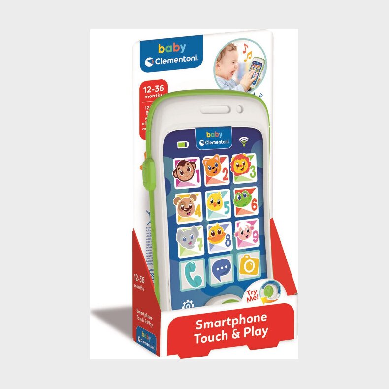 Legetjstelefon Med Lyd - Touch &amp; Play - Baby Clementoni