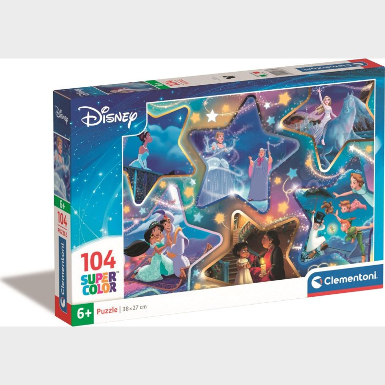 Disney Puslespil - Magiske jeblikke - Super Color - 104 Brikker