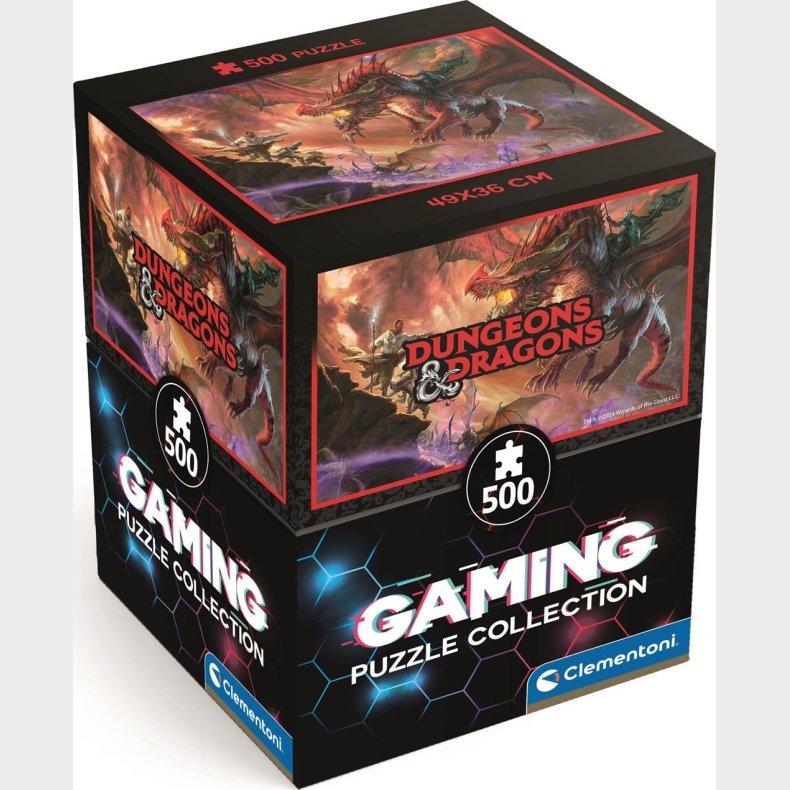 Clementoni Puslespil - Dungeons &amp; Dragons - Gaming - 500 Brikker