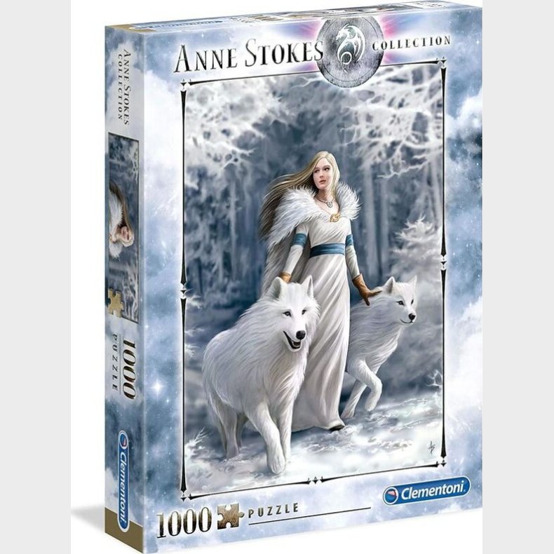 Clementoni Puslespil - Anne Stokes - Winter Guardian - 1000 Brikker