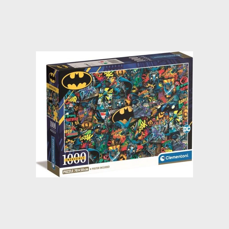 Batman Puslespil - Impossible - 1000 Brikker - Clementoni