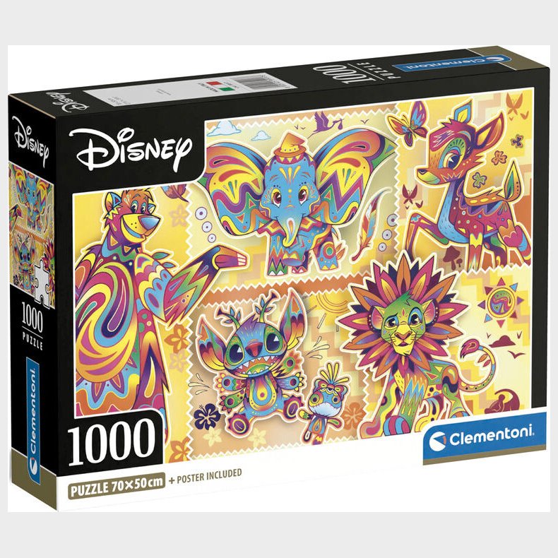 Disney Puslespil - Disney Classics - 1000 Brikker - Clementoni