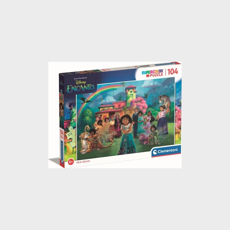 Encanto Puslespil - Disney - Super Color - 104 Brikker - Clementoni