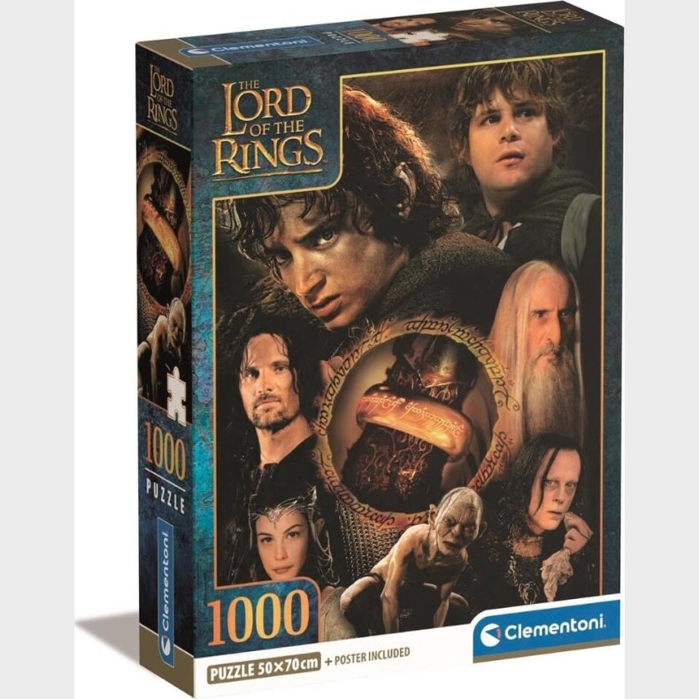 Ringenes Herre Puslespil - 1000 Brikker - Clementoni