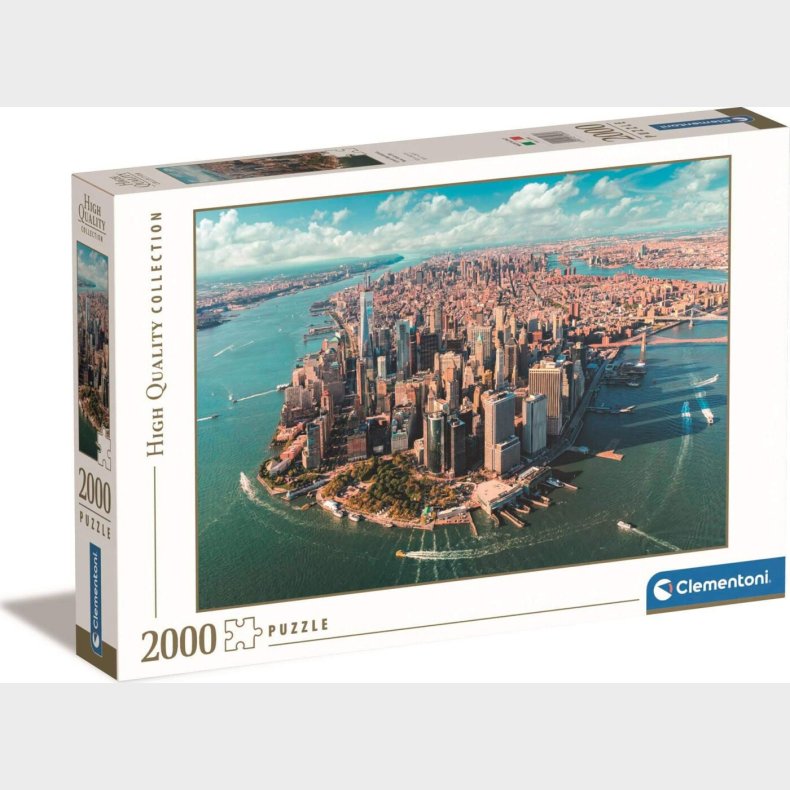 Manhattan Puslespil - New York - High Quality - 2000 Brikker - Clementoni