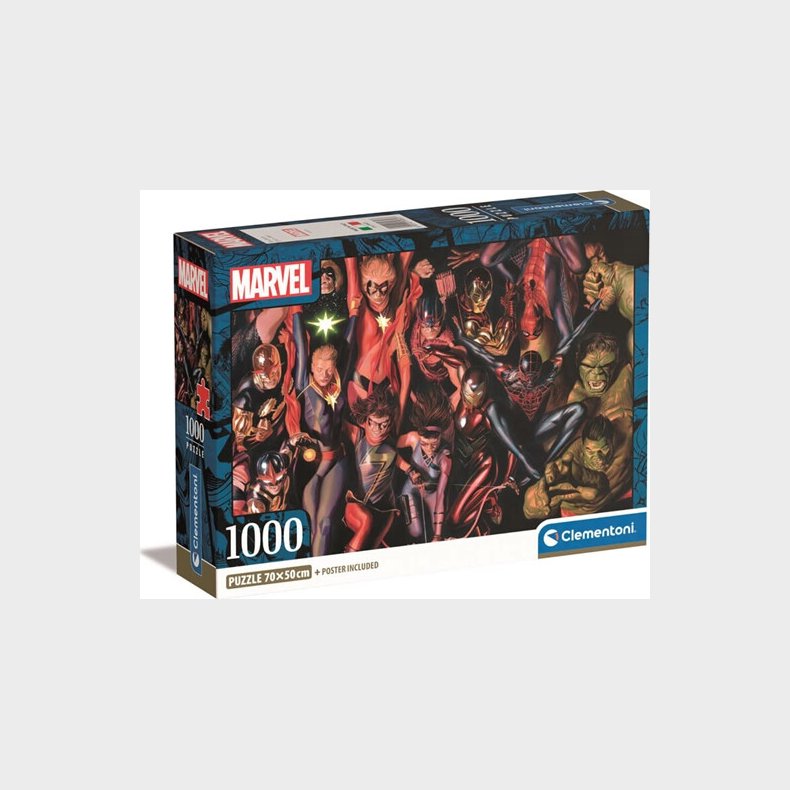 Marvel Puslespil - 1000 Brikker - Clementoni