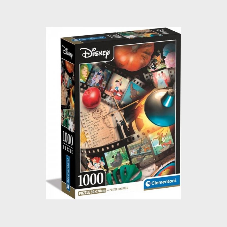 Disney Puslespil - Klassiske Disney Film - 1000 Brikker