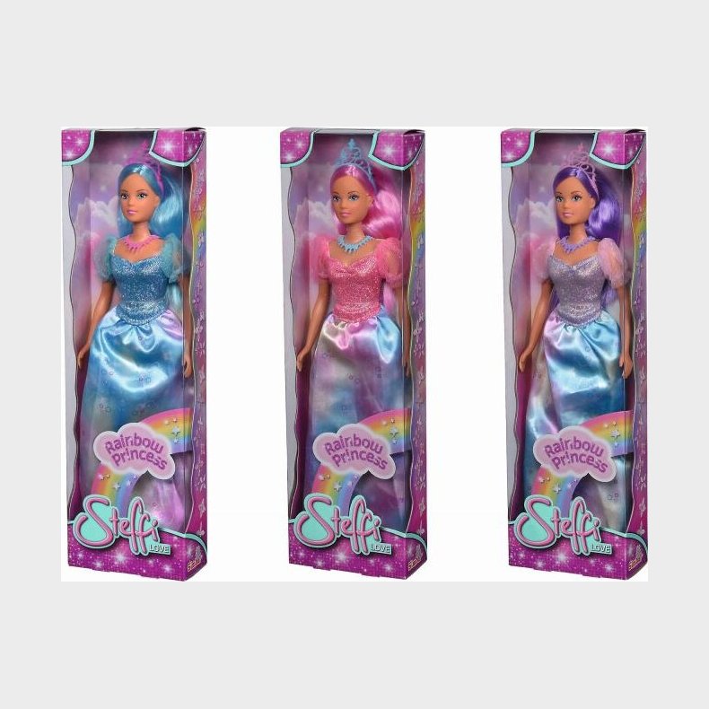 Steffi Love Dukke - Regnbue Prinsesse - 29 Cm - Assorteret