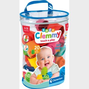 Clementoni - Soft Clemmy - Blde Klodser - 20 Stk