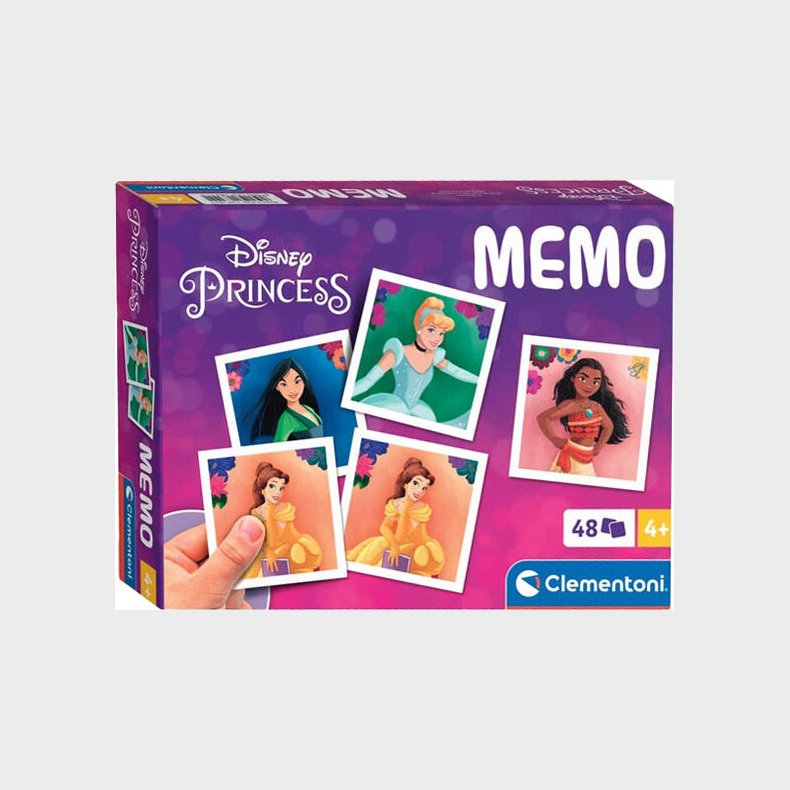 Disney Princess Memo - Vendespil - 48 Kort - Clementoni