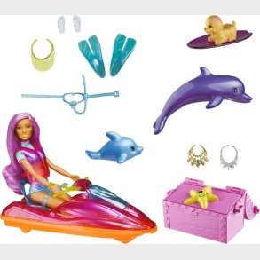 Barbie - Dreamtopia Dukke Med Kretj Og Tilbehr